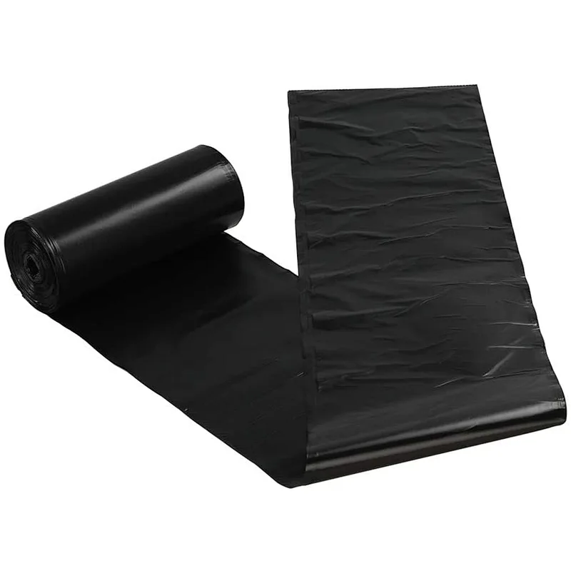 Black Trash Fold Custom Jumbo Black Ldpe Biodegradable Roll Manufacturers