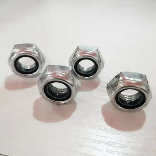 Self-Locking Zinc Plated Nut Tools Fasteners Accessories Nylon Insert Hex Lock Nuts