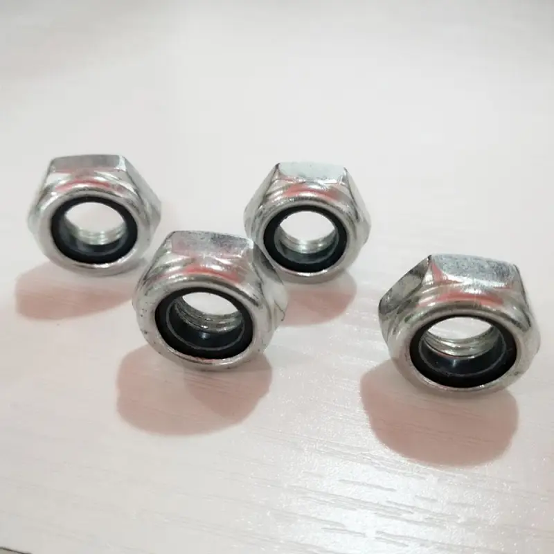 Self-Locking Zinc Plated Nut Tools Fasteners Accessories Nylon Insert Hex Lock Nuts
