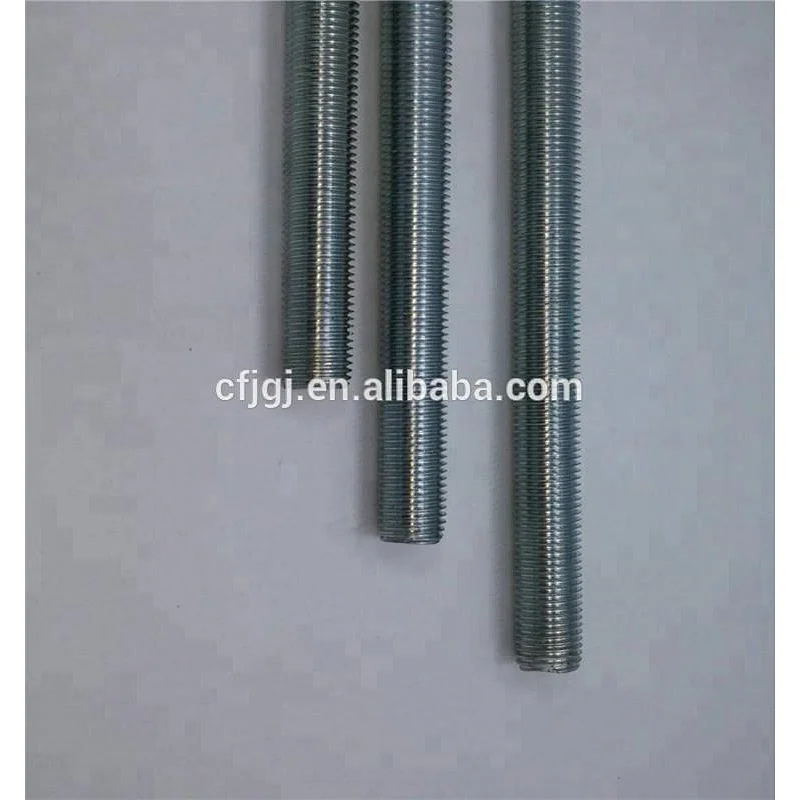 M6-M48High Strength Grade 4.8 Full Thread Stud Threaded Carbon Steel Rod DIN975 Thread Rods