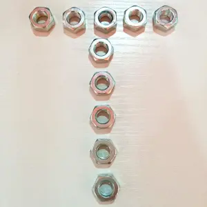 Self-Locking Zinc Plated Nut Tools Fasteners Accessories Nylon Insert Hex Lock Nuts