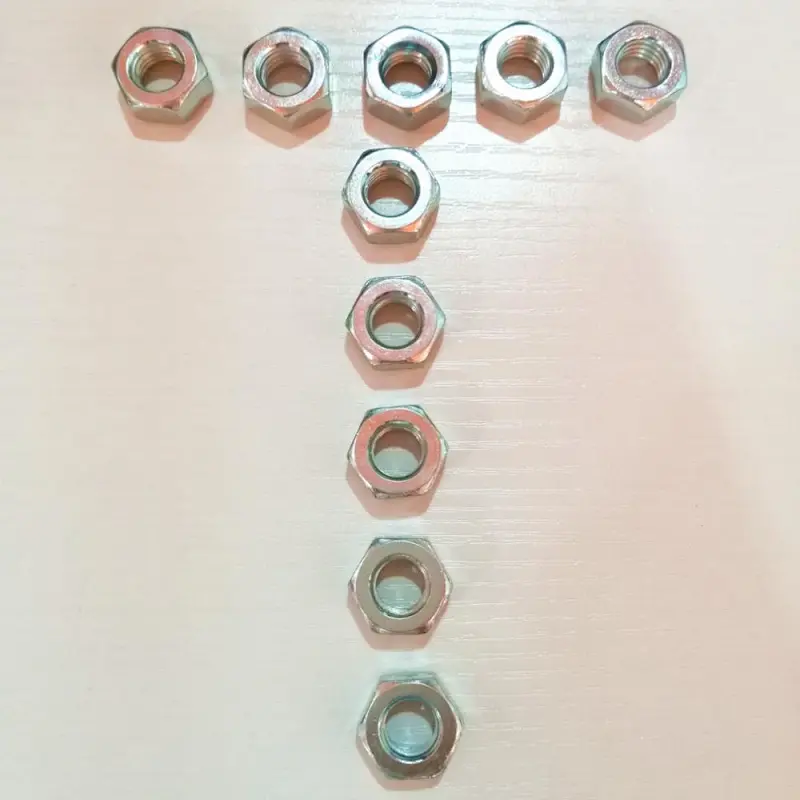 Self-Locking Zinc Plated Nut Tools Fasteners Accessories Nylon Insert Hex Lock Nuts