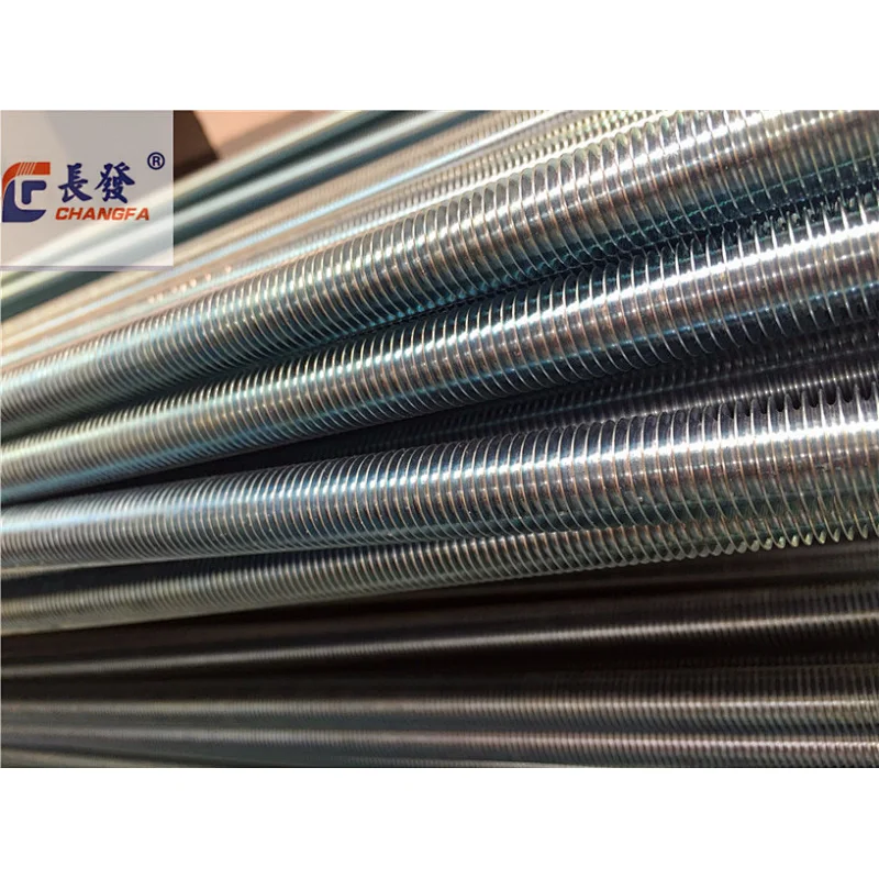 Carbon steel high strength din975 galvanized threaded rod