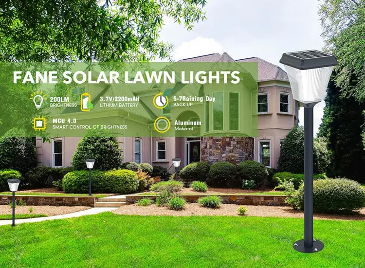 waterproof solar garden lights