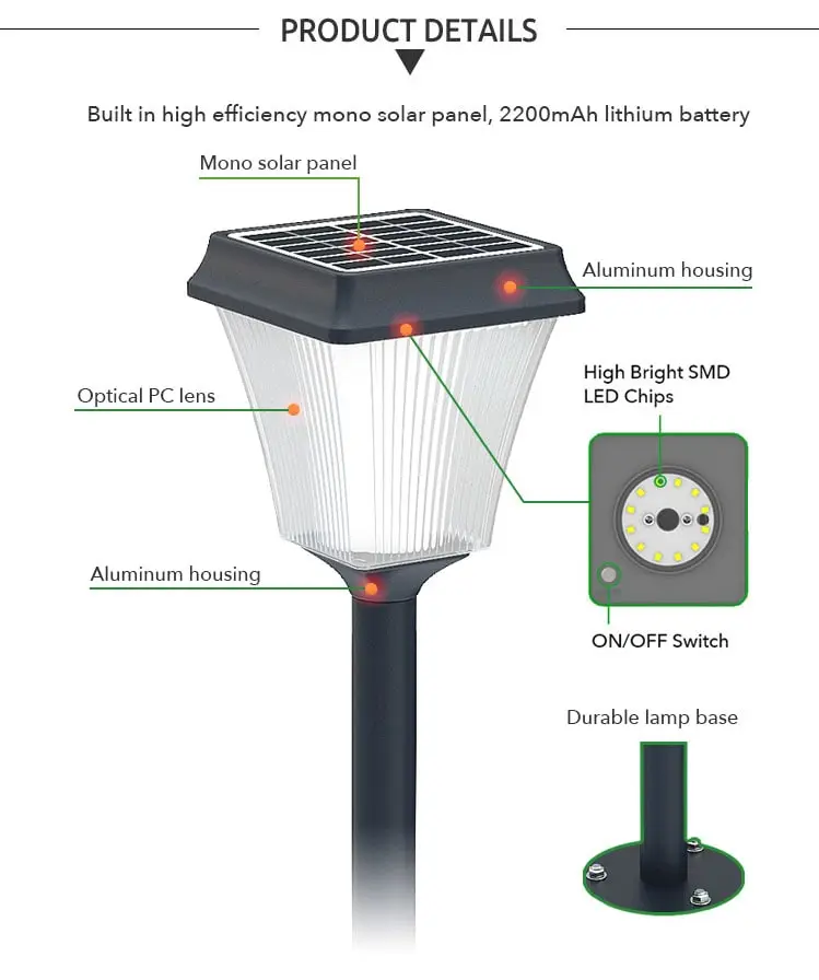 solar garden path lights