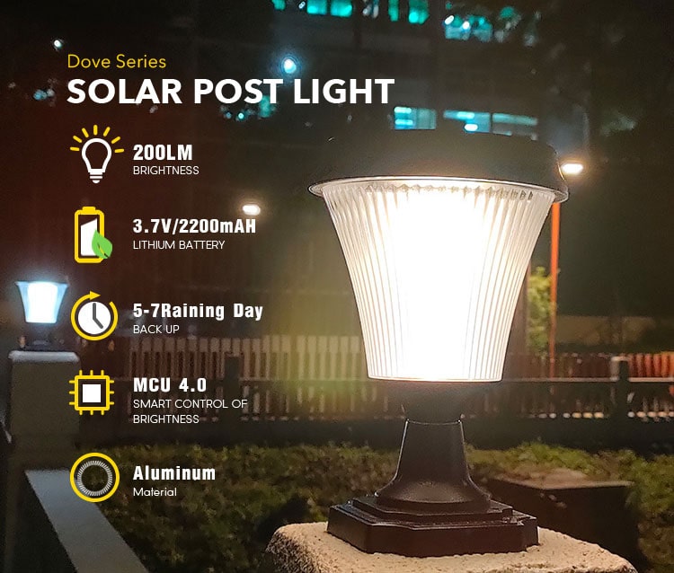 bright solar post lights,