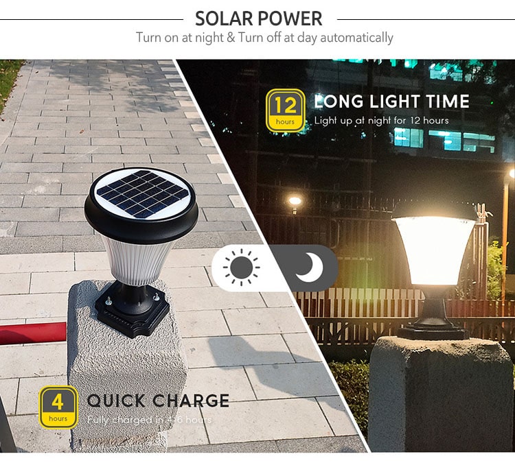 solar post lights