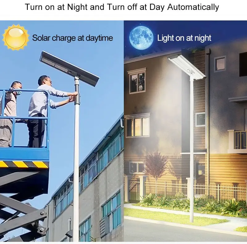 auto light at night and charge at daytime