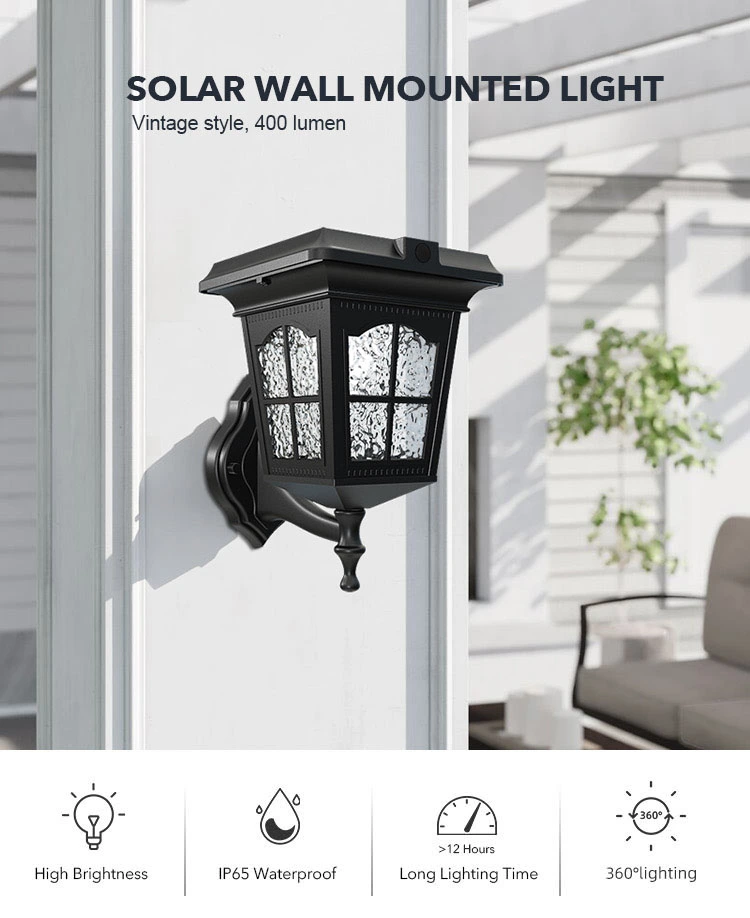 solar garden wall lights