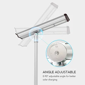 Angle Adjustable 30w All In One Solar Power Street Light With PIR Motion Sensor for Garden, Yard, Street, Parking Lot