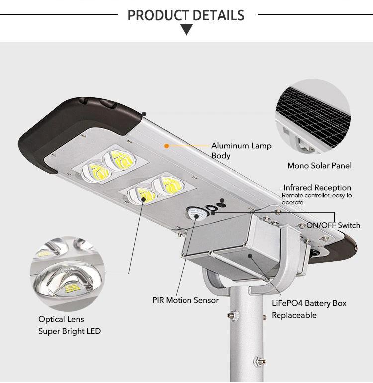 ip65 solar street light product detail