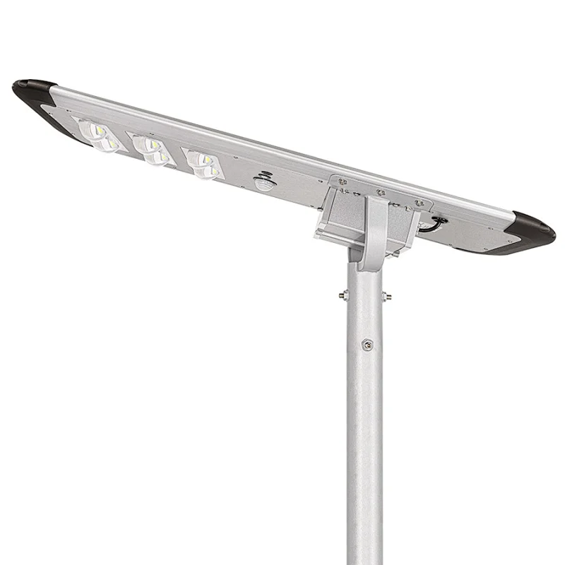 Led Solar Street Lamp 60w 6000 Lumens High Brightness All In One Solar Street Light With Remote Control