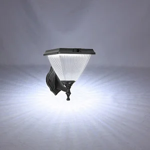 Goldsuno 3CCT Solar Wall Light, Dusk to Dawn Wall Mounted Security Solar Light for Outdoor, 3000K 4000K 5000K Selectable