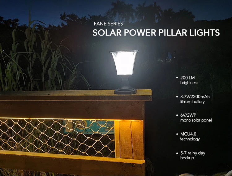 square solar post lights
