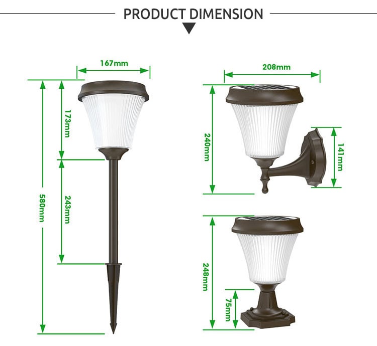 solar sensor wall lights