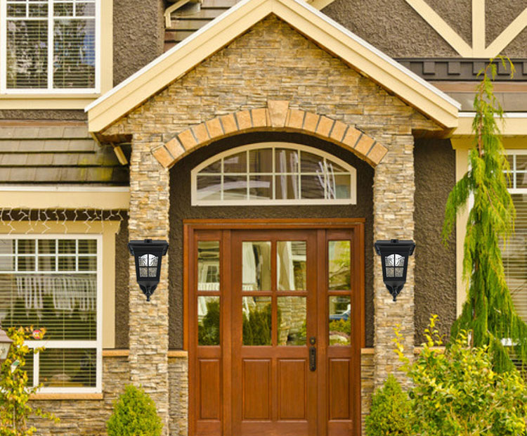 solar wall mounted light for gate