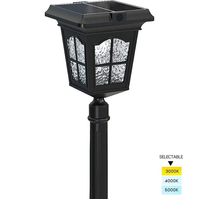 Vintage Style Solar Power Lawn Light IP65 Waterproof Retro Solar Garden Lights For Lawn, Pathway, Driveway, Garden, Yard