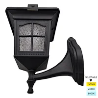 Goldsuno 3CCT Solar Vintage Wall Lamp Outdoor 400 Lumens Wall-Mounted Landscape for Garden Fence Yard Lamps