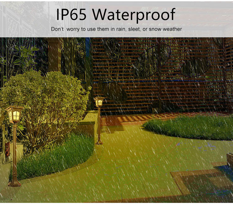 waterproof outdoor solar pathway lights