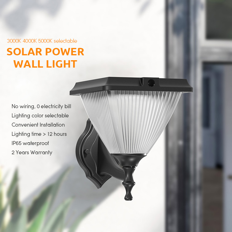 3CCT solar wall light
