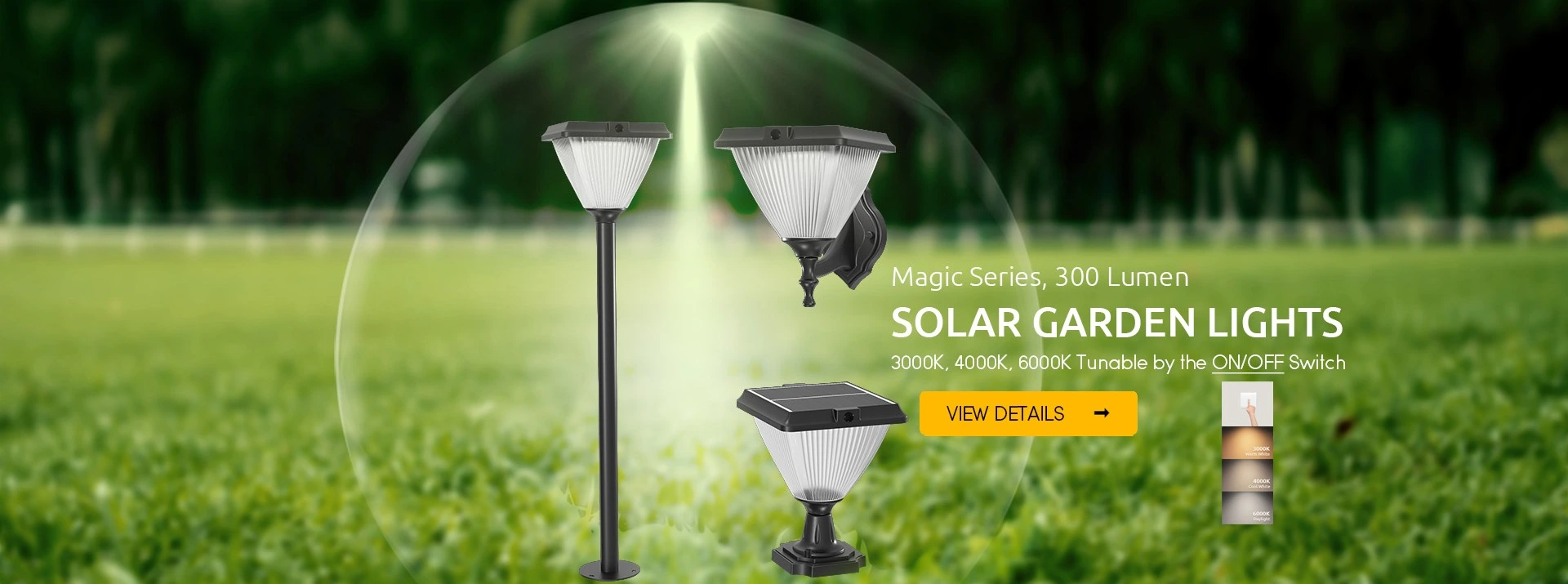 Magic Series 3CCT Selectable Solar Garden Lights