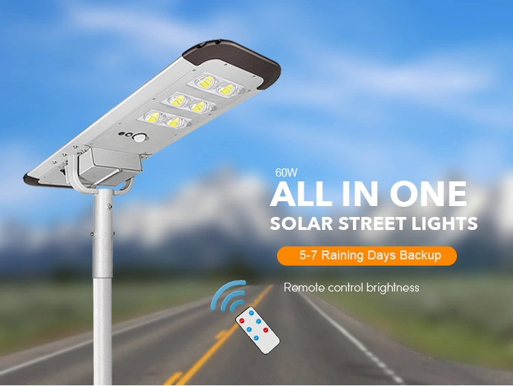 60w all in one solar street light