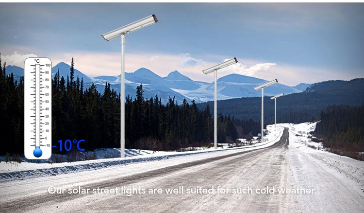 50W Solar Street Lights Work Well in Low Temperature