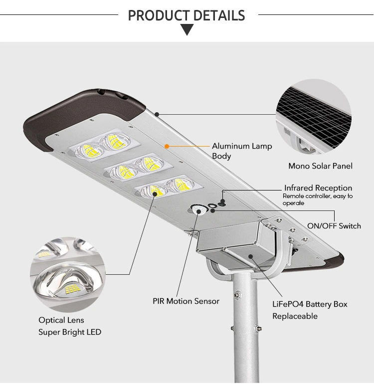 60w solar street light product detail