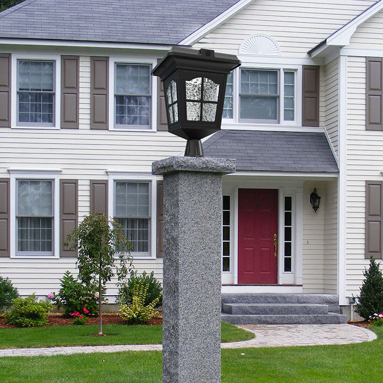 outdoor solar post light