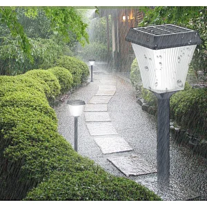 200 Lumen Square Shape Solar Path Light, with Optical PC Lens, Metal Ground Stake, and Extra-Bright LED for Lawn, Patio, Yard, Walkway, Driveway