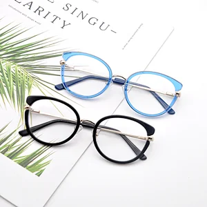 Luxury eyeglasses cat eye fashion optical eyewear frame acetate glasses