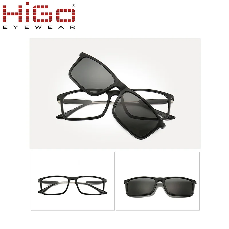 1 in 4 magnetic eyeglasses clip on Eyeglasses frame  2290T