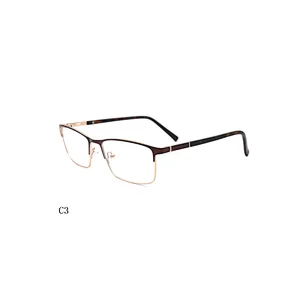 CE China Wholesale Square lens shape Metal Men Optical Frame in stock