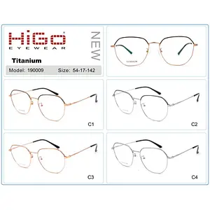 Half-Titanium CE eyeglasses 18k gold optical frame