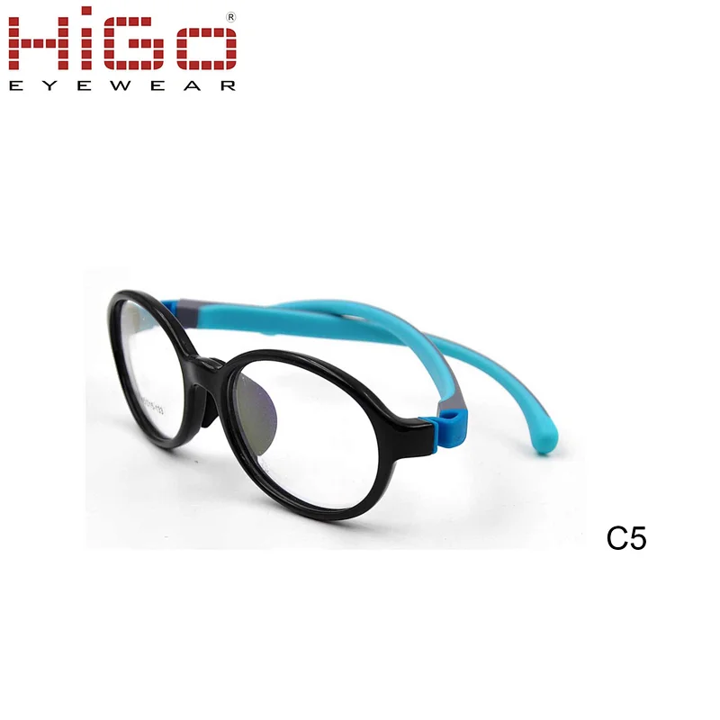Sweet Color Flexible TR90 Blue Light Kids Eyewear Optical Frame with removeable temple