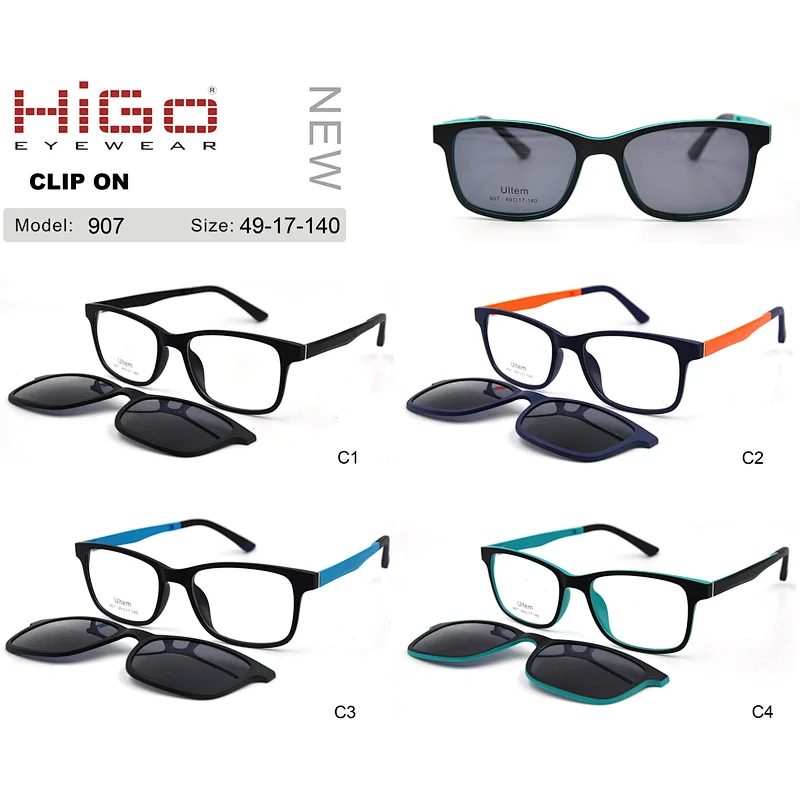 China Spring New  clip on sun glasses Sunglasses ultem sunglasses