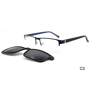 Hot Selling Adult Metal TAC Polarized Clip on Sunglasses for Men