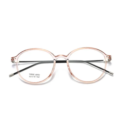 2020 New Fashion Transparent Color Cheap Frame Men and Women Round Retro Ultralight TR90 Glasses Frame