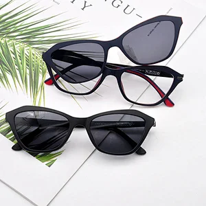 Fashionable Customer Design Ultem Clip On Sunglasses Women Free Sample