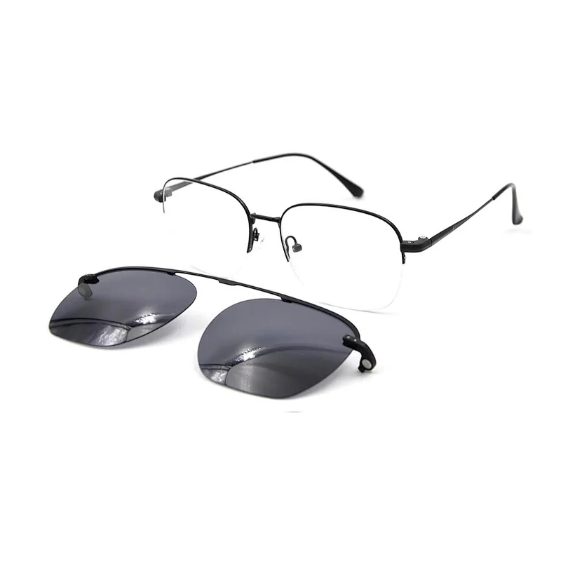High Quality Clip On New Sunglasses Big Metal Optic Glasses Wenzhou Customized Eyewear