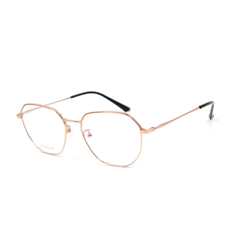 Half-Titanium CE eyeglasses 18k gold optical frame