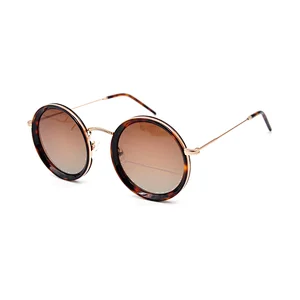 Designer Round Sunglasses Fashion Metal Acetate Eyeglasses Custom Logo eyewear