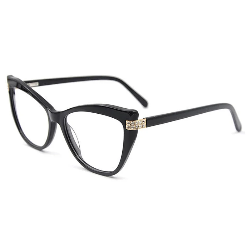 Luxury eyeglasses cat eye glasses high end optical frames