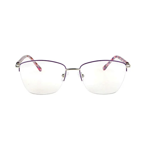Eye wear half rim metal spectacle frames eyeglasses