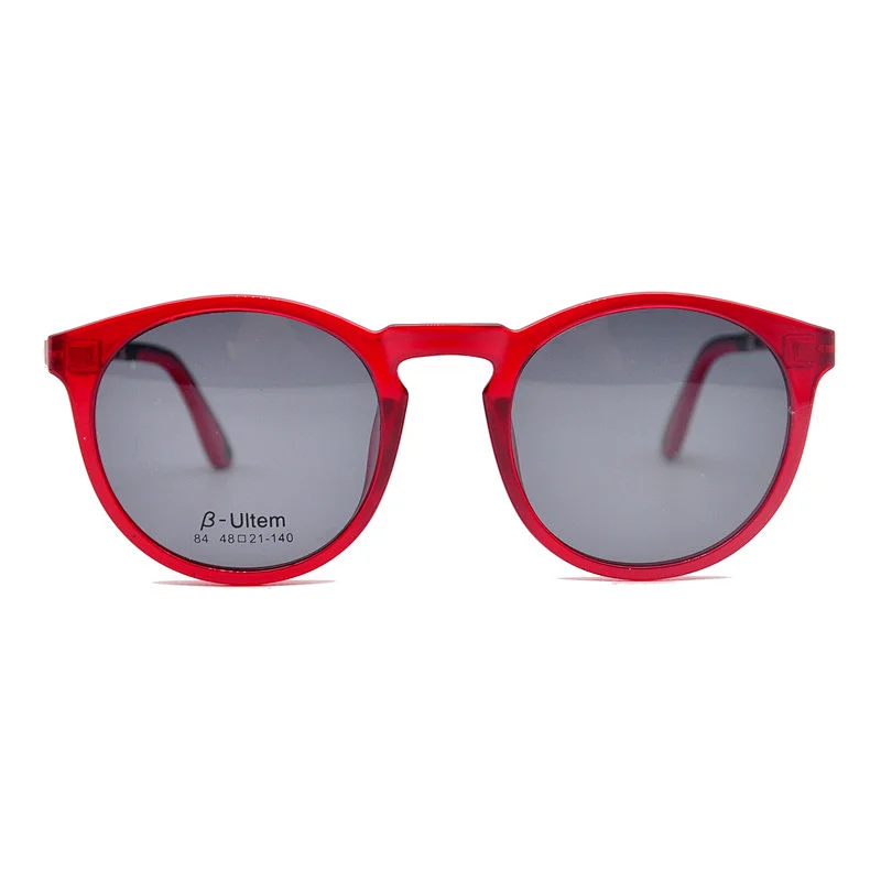 Blue Light Fashion Women Sunglasses Ultem Clip On Sunglasses Glasses Frame