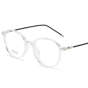 2020 New Fashion Transparent Color Cheap Frame Men and Women Round Retro Ultralight TR90 Glasses Frame