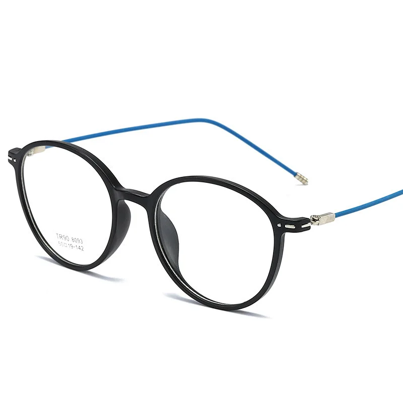 2020 New Fashion Transparent Color Cheap Frame Men and Women Round Retro Ultralight TR90 Glasses Frame
