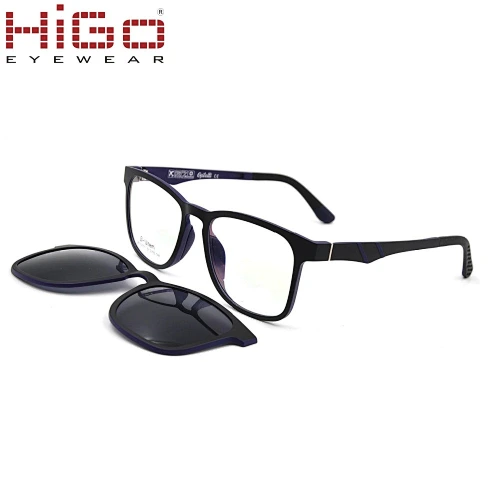 Fashionable ultem optical frame magnetic clip on sunglasses China eyeglass stock