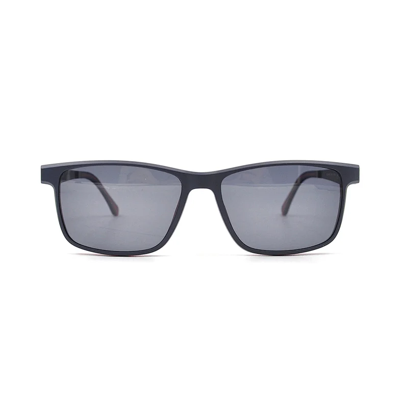 China Manufacturer Promotion Custom Logo Fashion Vintage Men Clip On UV400 Polarized Sunglasses with TAC/PC/CR39 Lens