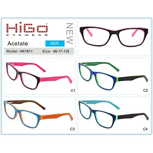 wenzhou wholesale kids eyewear frames colorful cute acetate eyeglasses for teenager